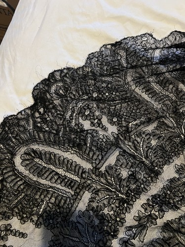 Victorian mourning lace - mourning,