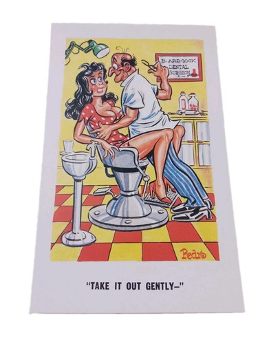 Retro saucy seaside postcard - seaside,
