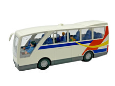 Playmobil City Bus 5106 White Blue Red Yellow Driver Figures & Seats To C82 G469