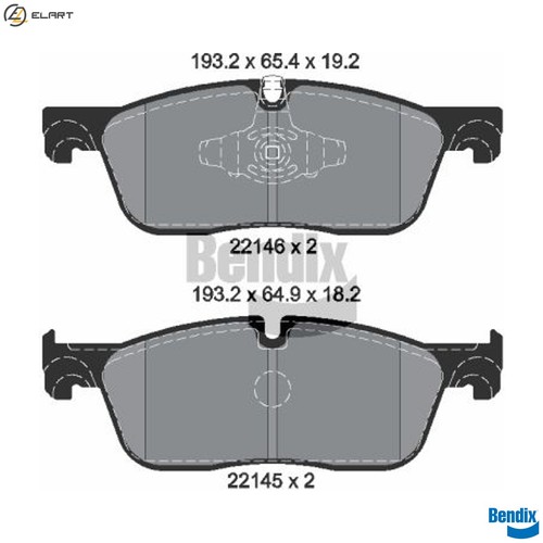 Brake pad set disc - pad,