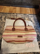 Tula Woven Straw Handbag With
