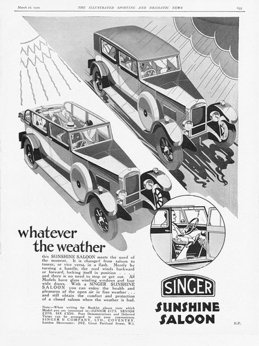 Singer motor cars sunshine - motor,
