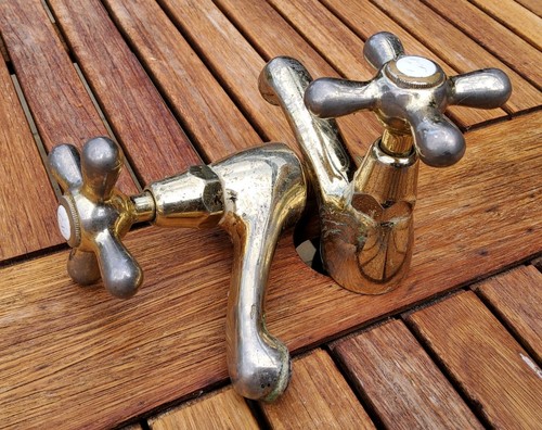 Pair vintage gold plated - gold,