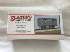 SLATERS O GAUGE 7031 M.R. LONG CATTLE WAGON KIT ( SEALED ) UNBUILT