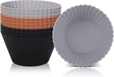 SUPER KITCHEN 9.2cm Jumbo Silicone Muffin Cupcake Cases, Giant Reusable Cake for