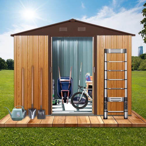 8x6ft outdoor storage shed - 8x6ft,