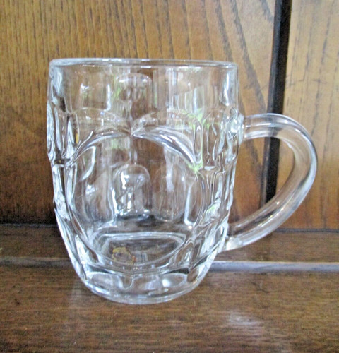 Vintage half pint glass dimple - half,