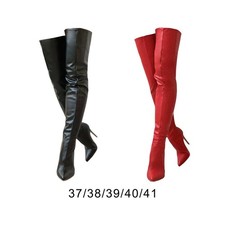 Thigh high boots winter zipper - winter,