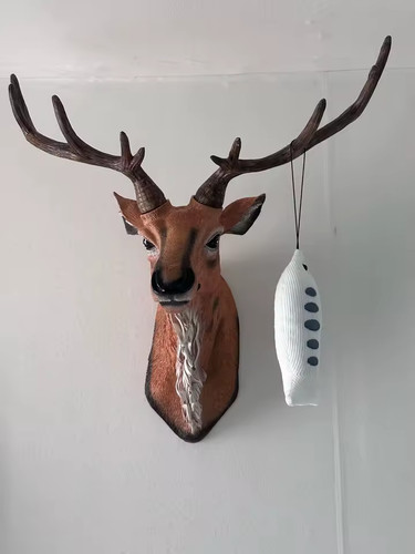 Faux deer head inch - faux, 17
