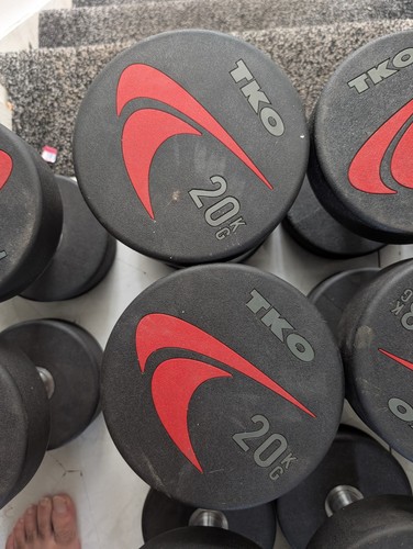 Tko fixed weight 20kg rubber - tko,