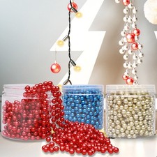 Add Glamour to Your Christmas Decor with Sparkling Plastic Beads 8MM*8M