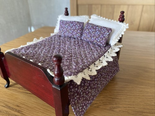 Dolls house 12th double bed - dolls,