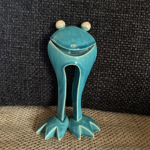 Ceramic frog ornament - ceramic,