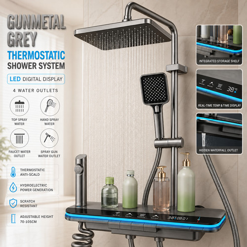 Gunmetal grey thermostatic - gunmetal,