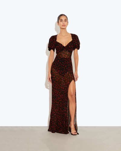 Rat boa magnolia floral maxi - rat,