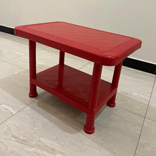 Red plastic rectangular coffee - red,