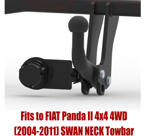 Swan neck tow - swan, bar