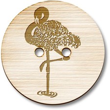 'Flamingo' Wooden Buttons