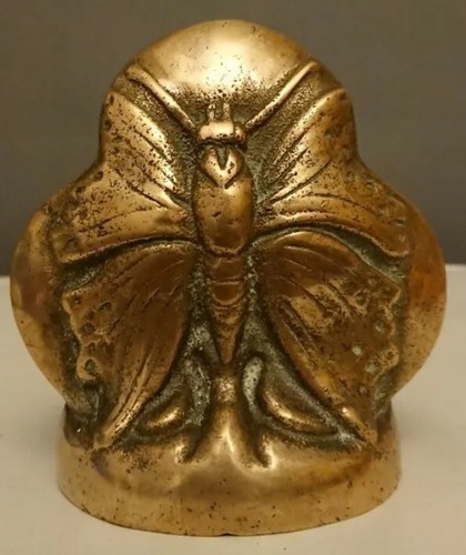 Vtg brass butterfly doorstop - vtg,
