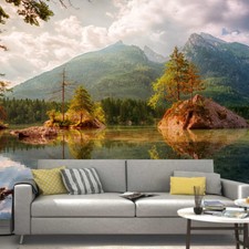 Tree Plant Lake Mountain Sky