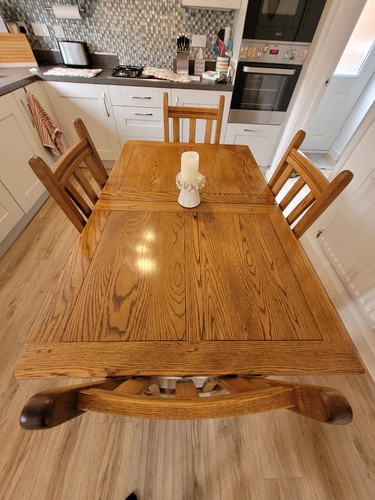 Oak old charm extending dining - charm,