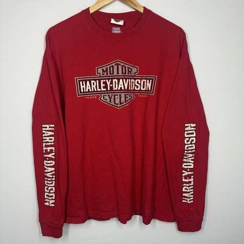 Red harley davidson - davidson, long