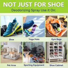Shoe Deodorizer Spray, 2 Pack