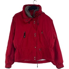 Killy Technical Equipment Ski Jacket Windproof Hooded Red Women's UK 10