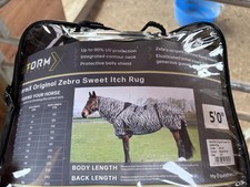 Sweet Itch rug zebra or grey/ silver 4'9 - 7' available 