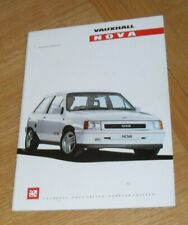 * Vauxhall Nova Brochure 1989-1990 - 1.6 GTE 1.4 SR 1.2 L 1.0 Merit *