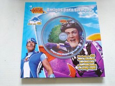 Lazy town Friends Forever Sounds Songs BOOK + CD Spanish Like New