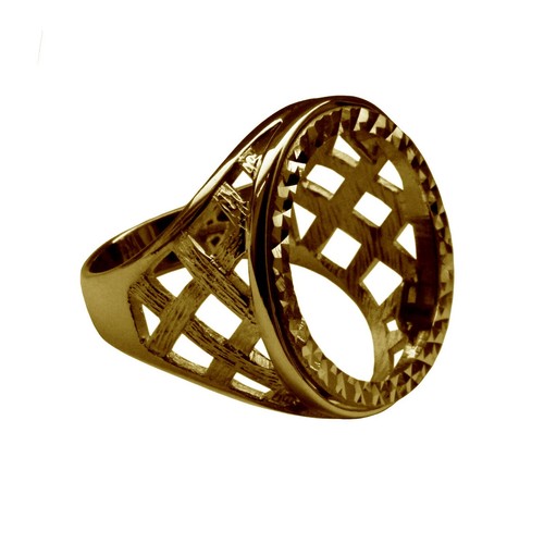 Half sovereign ring - ring, mount