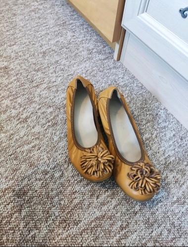 Leather ballerina shoes - leather,