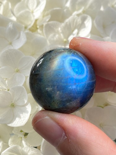 Teal blue labradorite crystal - teal,