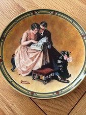 Vintage 1985 Knowles Collectable Plate By Norman Rockwell Diameter-8.5inch 