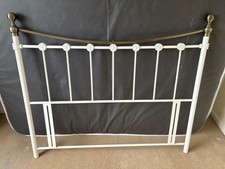 Cream Metal Bed Headboard for Double Bed