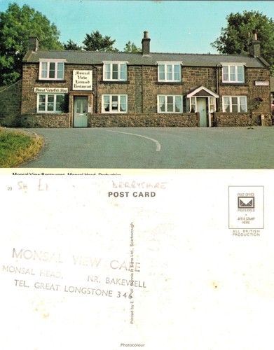 Vintage postcard monsal view - vintage,