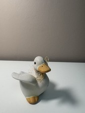 Ceramic duck figurine with