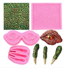 Silicon Dinosaur/ Dragon Moulds. Ideal For Cake Making, Candles Or Soap.