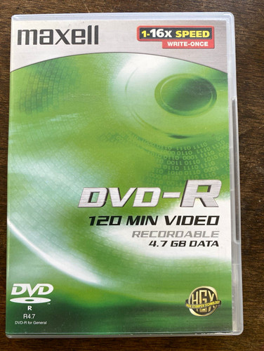 Maxell dvd 7gb 120min - maxell, 4.7gb