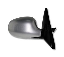 Daewoo Lanos T100 T-100 1997-2002 Right Side Manual Door Mirror Metallic Silver