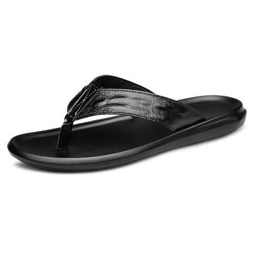Men leather flip flops soft - flip,