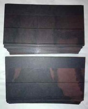 200 x 2-Strip Black Stock Cards Stockcards ~21.5x11.4cm From Presentation Packs