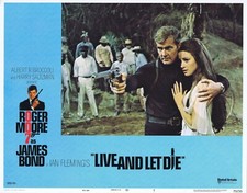 LIVE AND LET DIE Original US Lobby Card 7 James Bond Roger Moore Jane Seymour