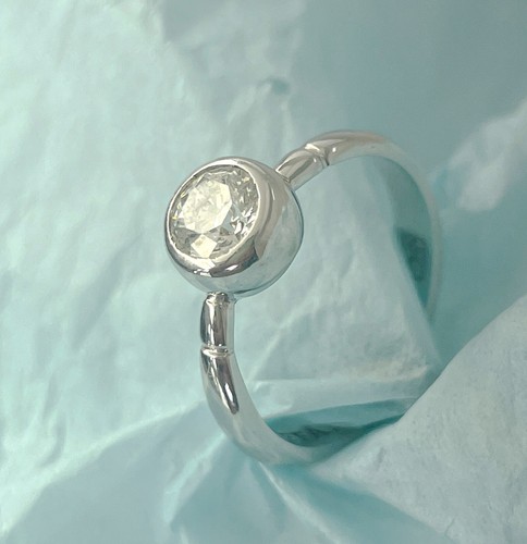 Tiffany white gold - 18, ct