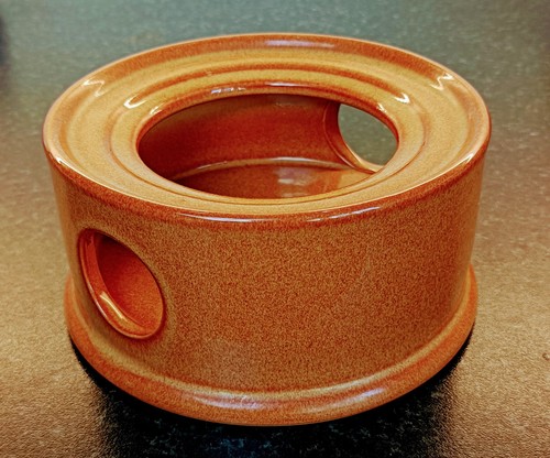 Denby speckled orange tea - speckled,