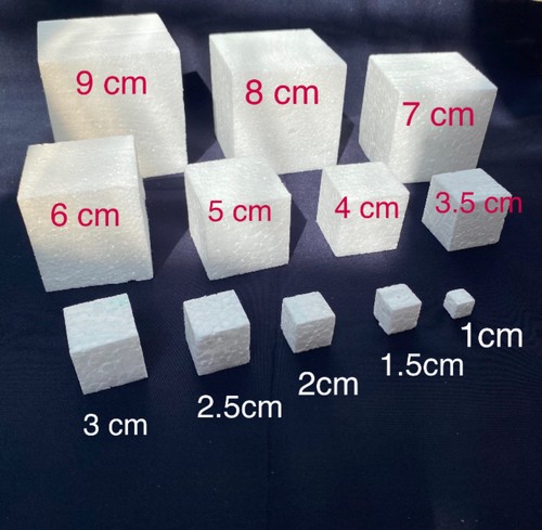 Cubes 100 3d styrofoam - cubes, 25/50/100