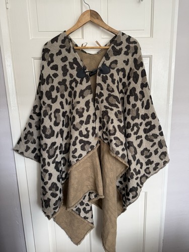 Leopard pattern cape one - cape,
