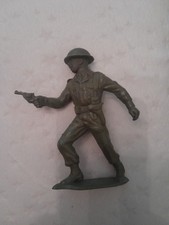 Louis Marx & co. Ltd WW11 BRITISH TOY SOLDIER plastic Rare Officer Vtg Mint 5"