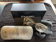 CHANEL Women's Glasses Frames Pre-worn Grey